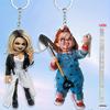 2pcsHorror Themes-2D Acrylic Keychain, Car Keychain,Gift for Horror Enthusiasts, Halloween and Christmas Gifts,Horror Keychain
