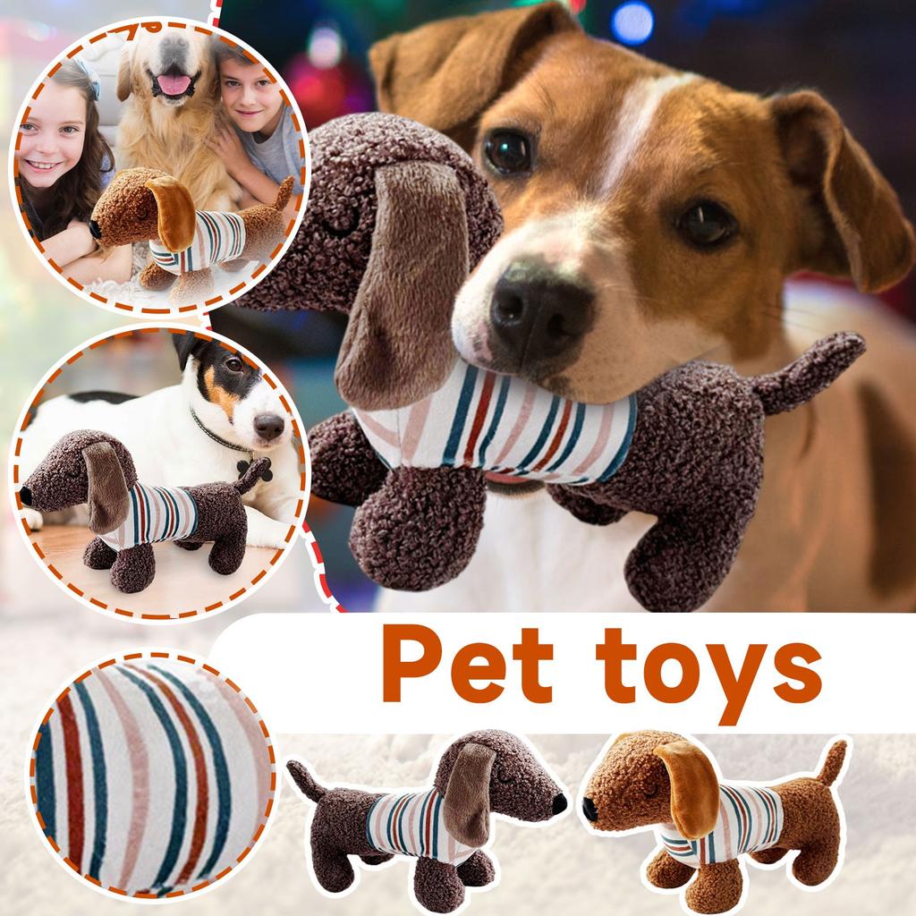 Juguetes Indestructibles para Perros, Juguete Interactivo para Perros, Juguete para Masticar, Juguetes Indestructibles con Sonido para Perros, Peluches Suaves de Animales para Jugar, Entrenar