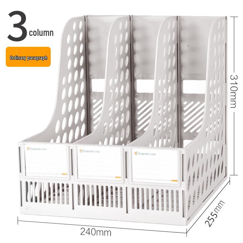 Desktop File Organizer Set: Thickened Rack & Storage Box for Office Supplies