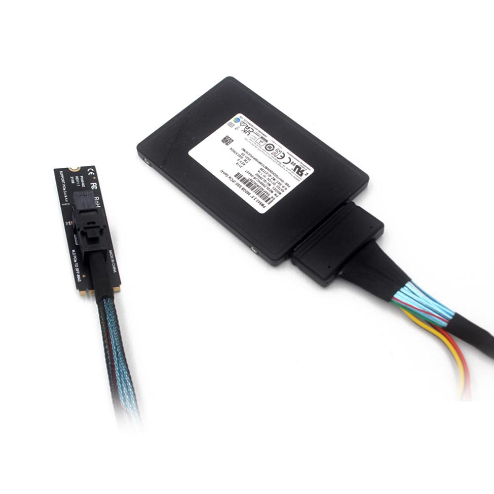 M.2 NVME To U.2 Expansion Card Mkey PCIeX4 To SFF8643 Converter Card 64GT/S High Speed Stable Transmission for Desktop Computer
