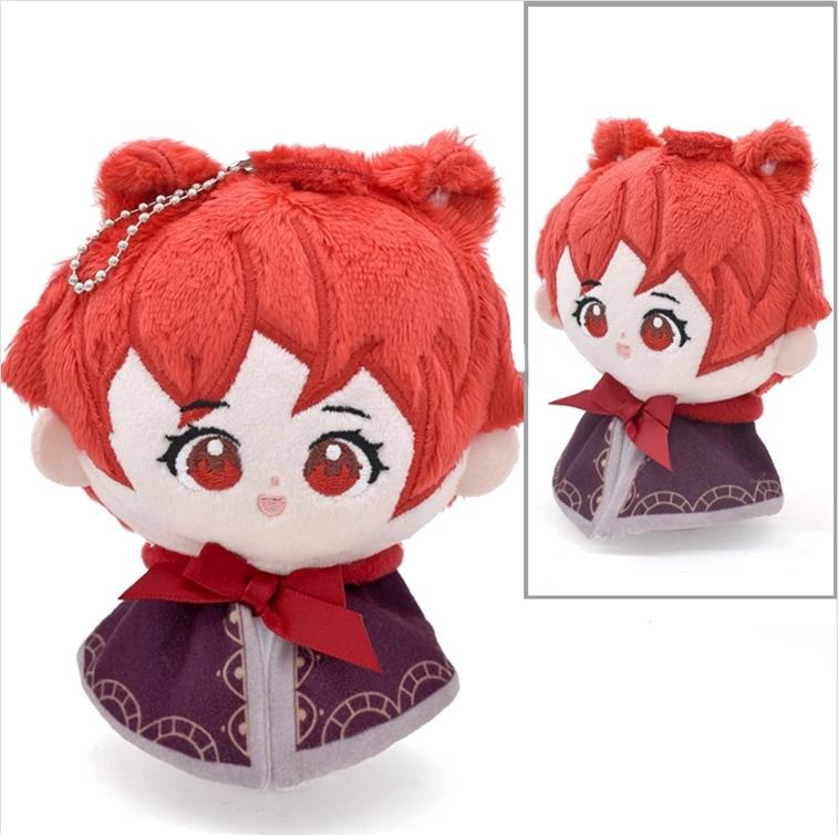 Non-Toxic 12Cm Impact Plush Pendant Keychain Cosplay Venti Albedo Xiao Raiden Shogun Tartaglia Kazuha Doll Toy Beadchain Gift