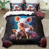 Cartoon Pig Duvet Cover Duvet Cover With Cartoon Pig Pattern Suitable For Children Kids And Adults Soft Warm And Breathable