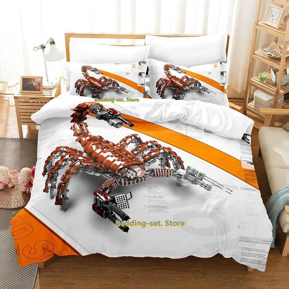 Ny Sci Fi Robot Sängklädesset Enkel Twin Full Queen King Size Sängset Vuxen Barn Sovrum Påslakanset Anime parure de lit Säng