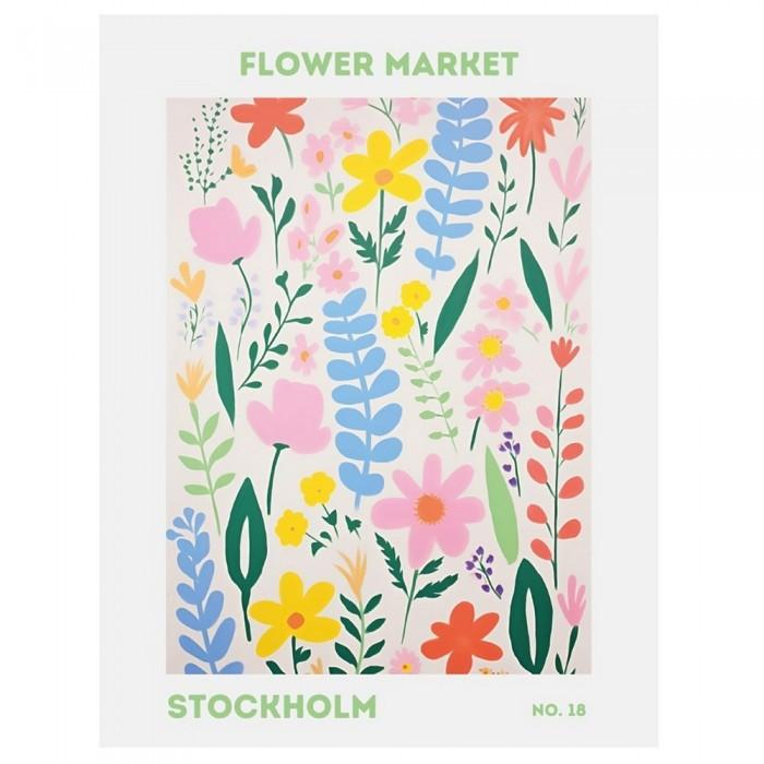Jolly and Dash Flower Market Stockholm Print
