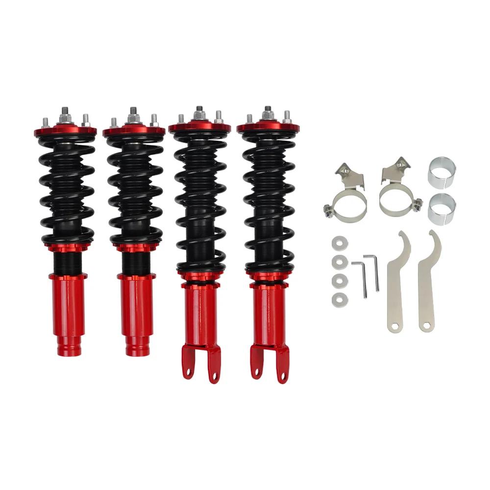 Adjustable Coilovers Height Spring Shocks Struts Absorber Suspension Kit Complete Assemblies For Honda Civic 1996-2000