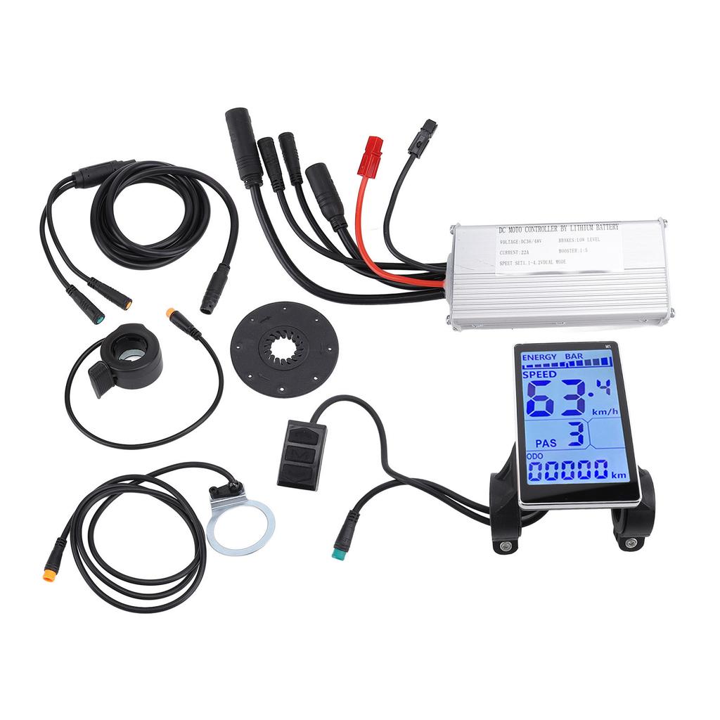 LCD Display Controller 36V 48V 22A Water Resistant LCD Display Meter Controller for Electric Scooter Folding Cycle