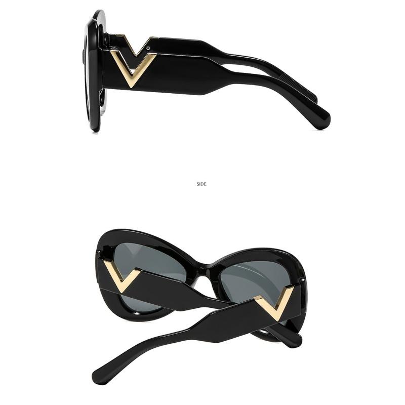 Women's sunglasses, fashionable large-frame butterfly sunglasses