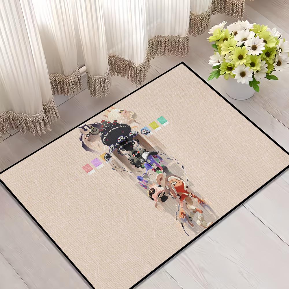 

Door Mat For Bedroom Decoration Order S-Splatoon Game Kitchen Bath Carpet House Side 3 Super Absorbent Rug Foot Non-slip SJR40x60CM