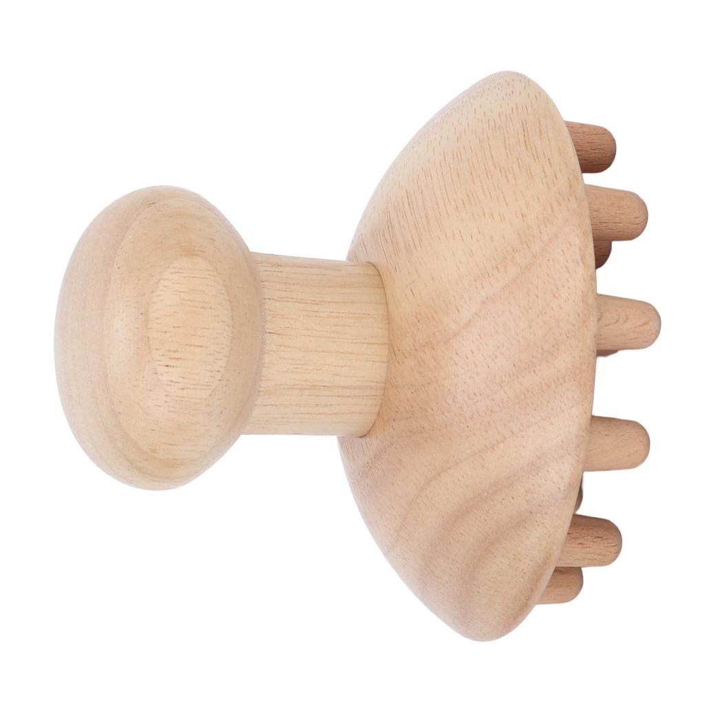 Mushroom Shaped Massager Wooden Muscle Pain Relief Neck Waist Acupoint Therapy Massager for Men Women