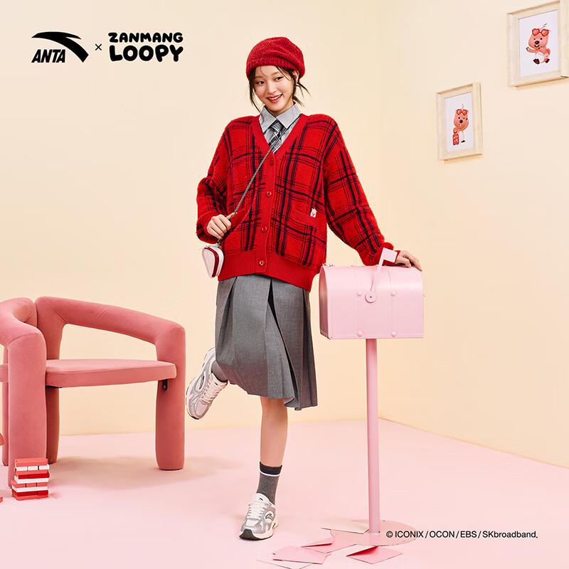 Anta x ZANMANG LOOPY Women's Knit Cardigan Sweater