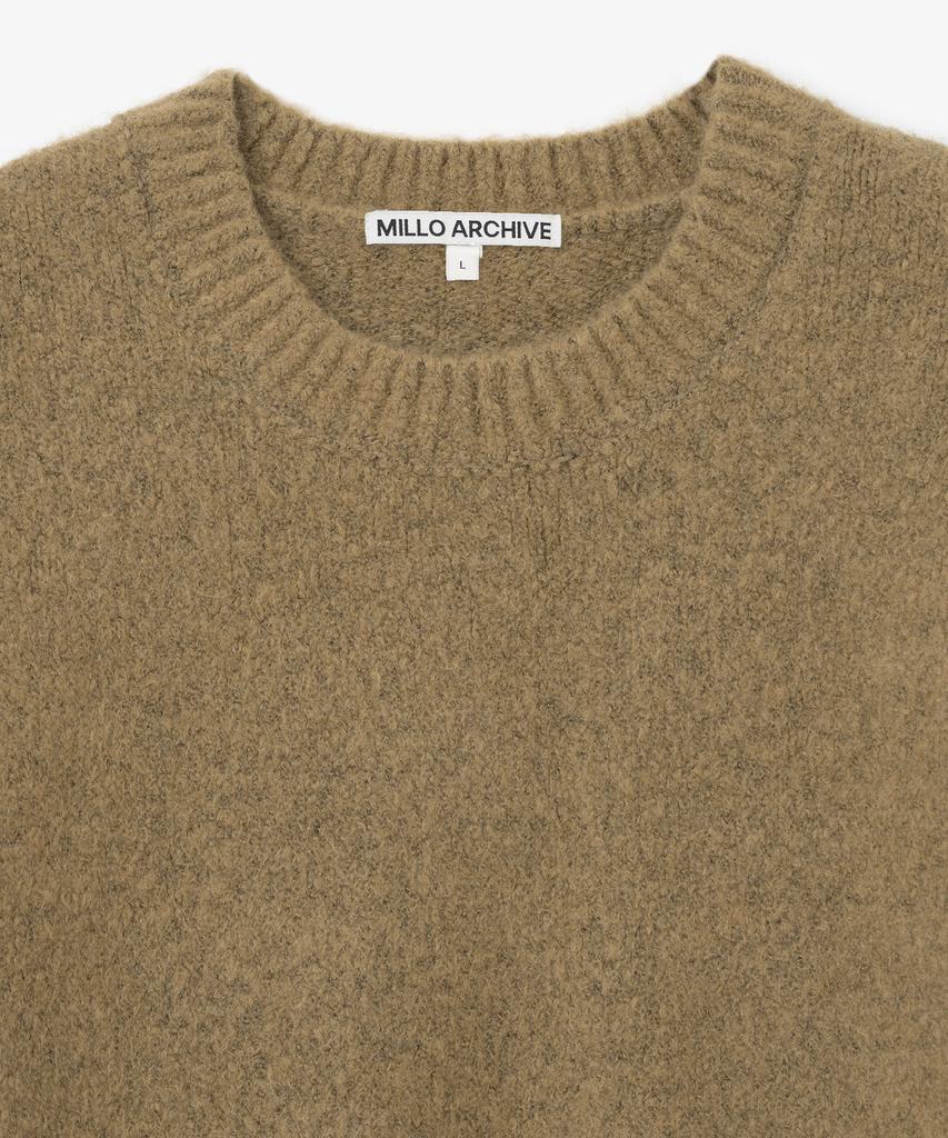 MILLO ARCHIVE Crop Silhouette Knit [Milk Brown]