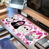 Large Multi-Size Non-Slip Rubber Base Halloween,Pink,Horror Characters Mouse Pad,Stitched Edges Keyboard Desk Mat for School,Office