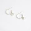 JYDDM 925 Simple Ball Ring Earrings