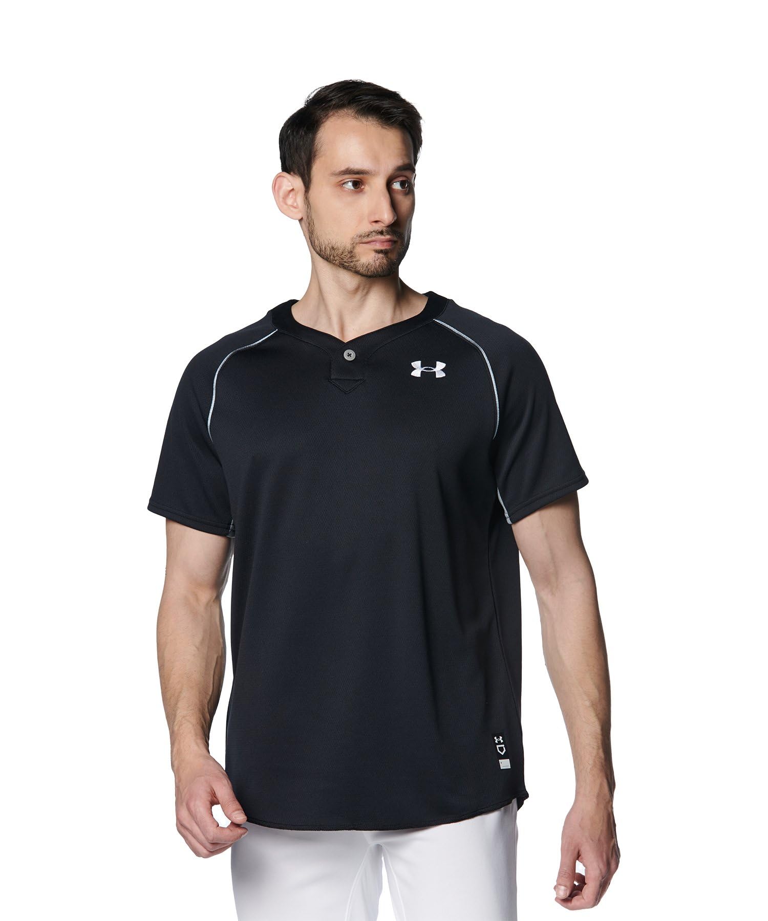 

Under Armour UA Baseball Shirt Black White XXL /