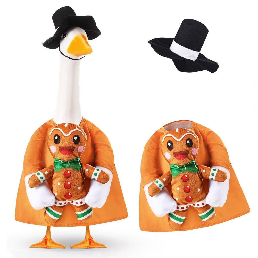 Easy To Clean Goose Costume Porch Goose Clothing Festive Christmas Goose Outfits for 23 Lawn Geese Xmas Tree Hat for Outdoor