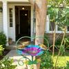 New Love Heart Design Hanging Bird Bath Flower-shaped Durable Iron Bird Feeder Device Large Capacity Bird Water Drinker Balcony