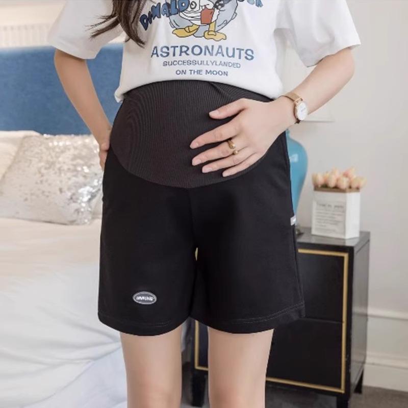 

Maternity Ice Silk Summer Shorts - Lightweight, Casual, Loose Fit, Plus Size, Five-Point Length Large (110-135 lbs)