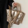 Large Capacity Underarm Bag Fashion Quilted Women Shoulder Bag Designer Space Padded Cotton Handbag Luxury Puff Shopper Tote