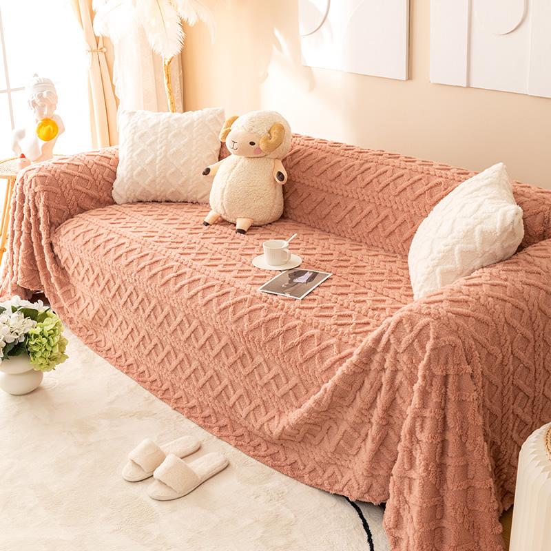 Winter Plush Sofa Cover Cloth Non-slip New Sofa Towel Lazy All-inclusive Universal Sofa Full Cover Blanket