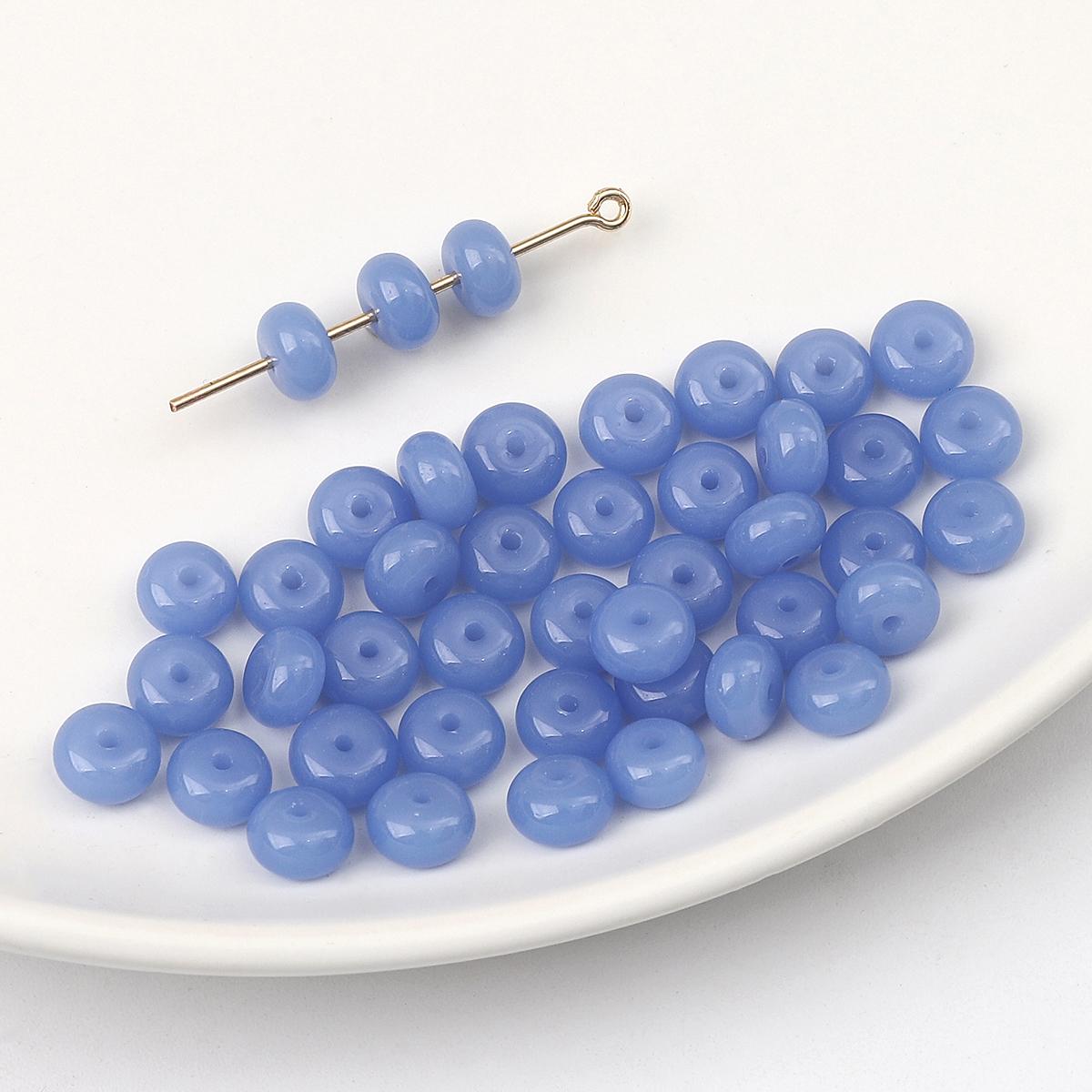 

20 шт. хрустальные стеклянные бусины для серьги, браслета, ожерелья, браслета «сделай сам», ювелирные изделия, изготовление бусин 8x5mm