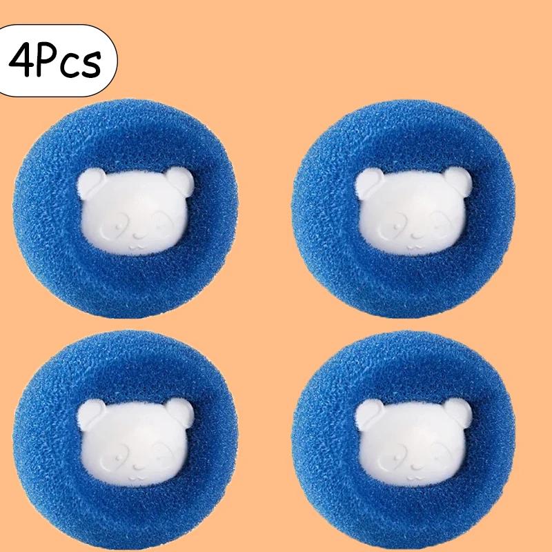 1-4Pcs Pet Hair Remover Reusable Ball Laundry Washing Machine Filter Wool Sticker Cat Hair Remover Pet Fur Lint Catcher Home