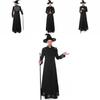 Classic Black Wizard Costume For Men Perfect For Halloween Parties And Cosplay Events