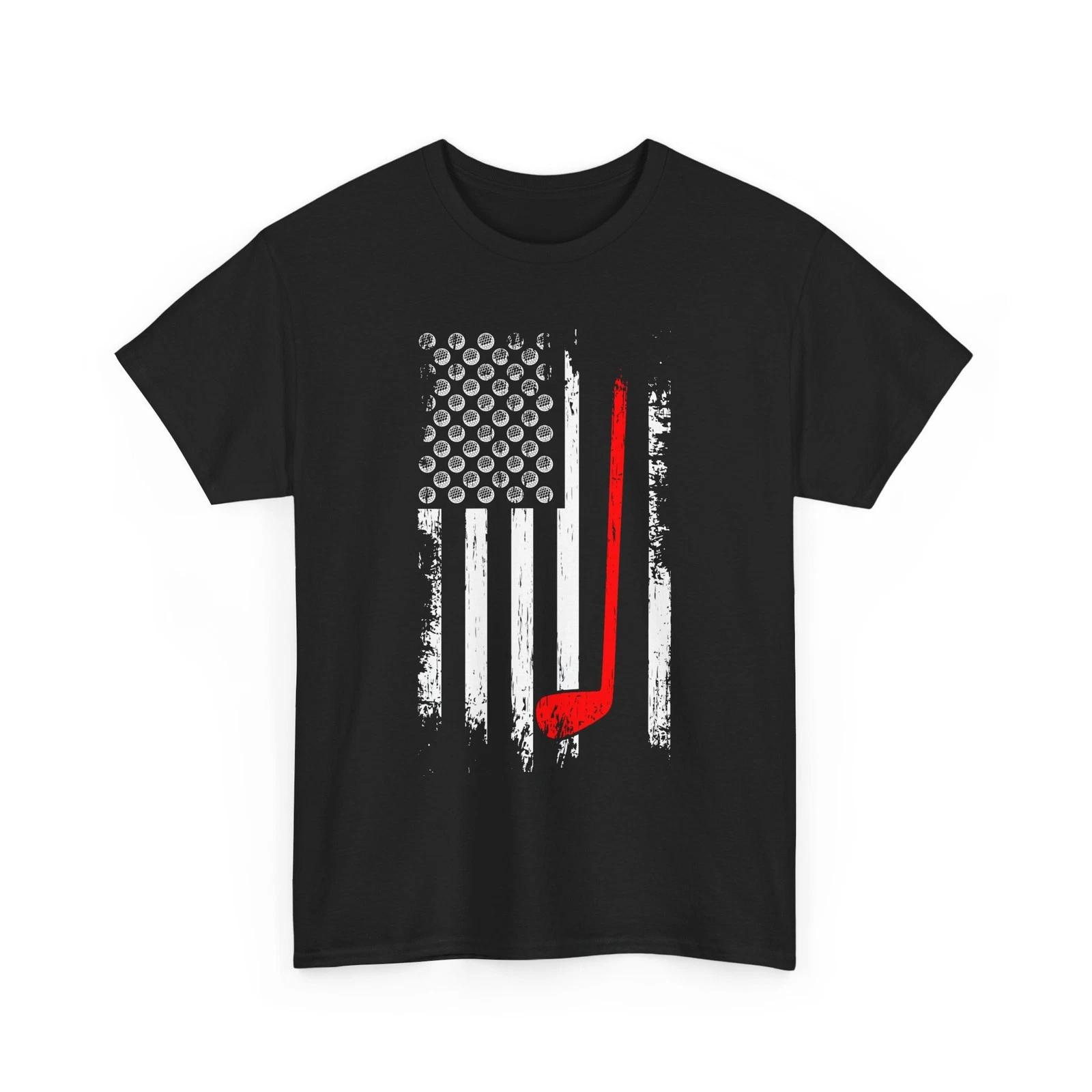 

Футболка с флагом США для гольфа, Спортивная футболка для фанатов гольфа, Гольфист, Женская мужская футболка L