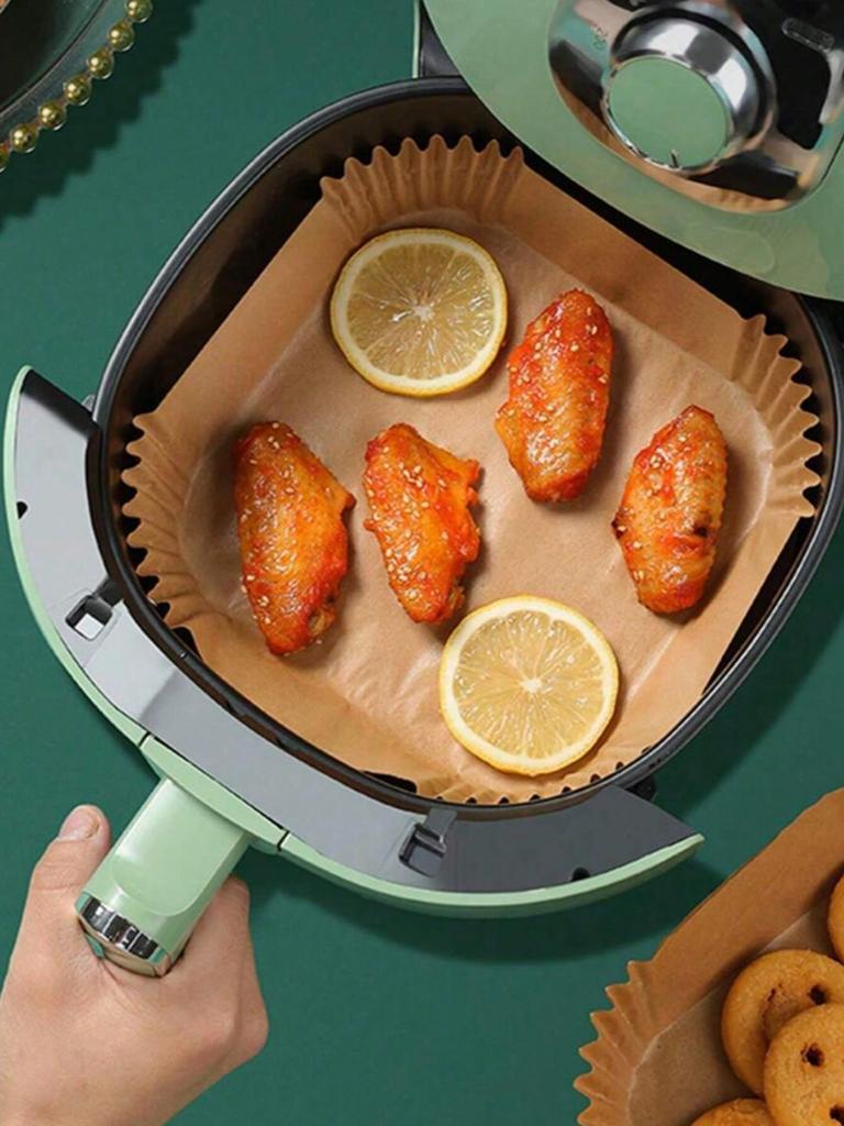 200Pcs Round Air Fryer Parchment Paper, Anti-Oil Paper For Baking, Bbq Outdoor Activities Kitchen Air Fryer Liners Air Fryer Paper Airfryer Air Frier