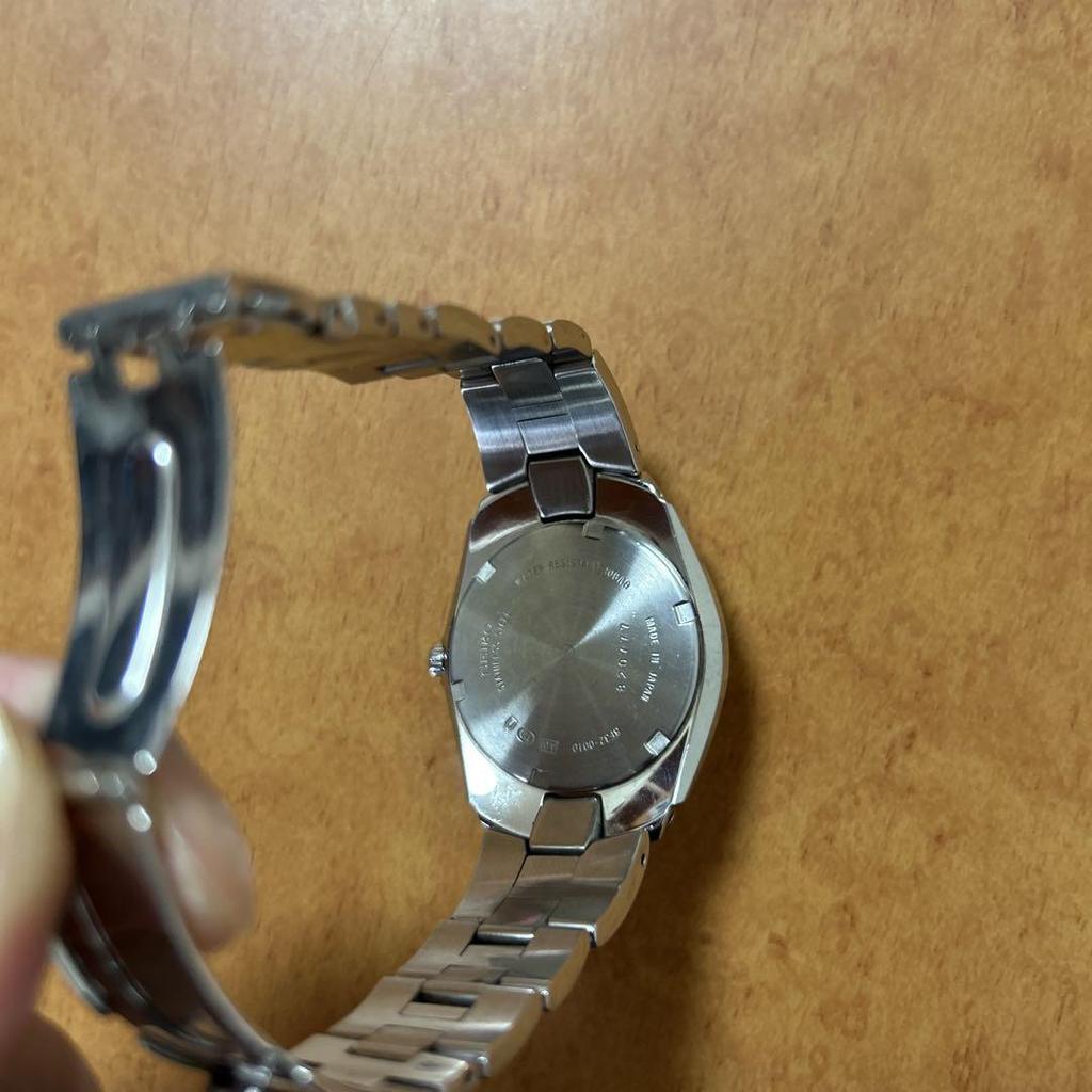 [USED] Seiko Black Stainless Steel Watch