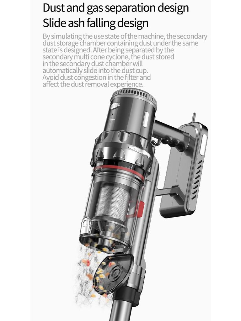 High-Power Corded Handheld Vacuum Cleaner for Home and Carpet Use