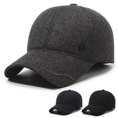 Middle-Aged and Elderly Autumn Winter Cap Outdoor Cycling Warm Windproof Ear Protection Baseball Cap