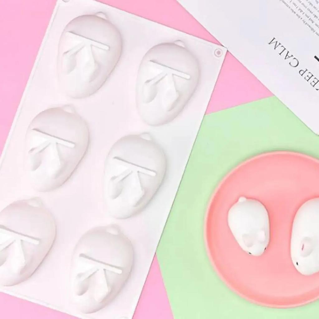 1pc-Rabbit shaped silicone cake mold soap making tool pastry baking mold