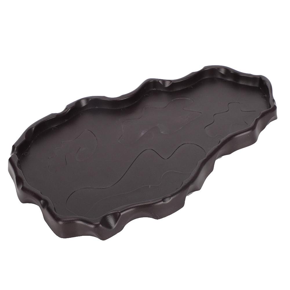 NW‑29 Plastic Reptiles Feeder Basin Snake Frogs Drinking Feeding Dish Landscape DecorationsDeep Coffee Color