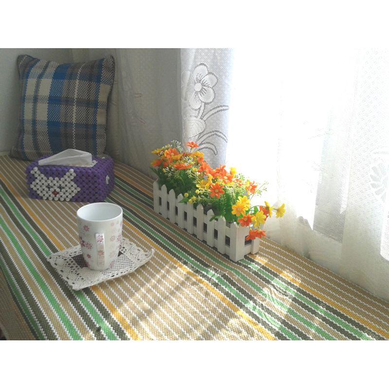 

All Year Round Neutral Cotton Linen Sofa Cushion Fabric Coarse Cloth Minimalist Modern Non-Slip Sofa Cover Carpet Window Cushion Machine Washable Green 60 * 60cm