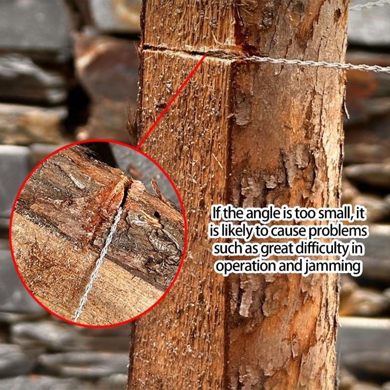 652F 2Pcs Steel Wire Handsaw For Woodworking Cutting Ergonomic Portable Gardening Construction Applications