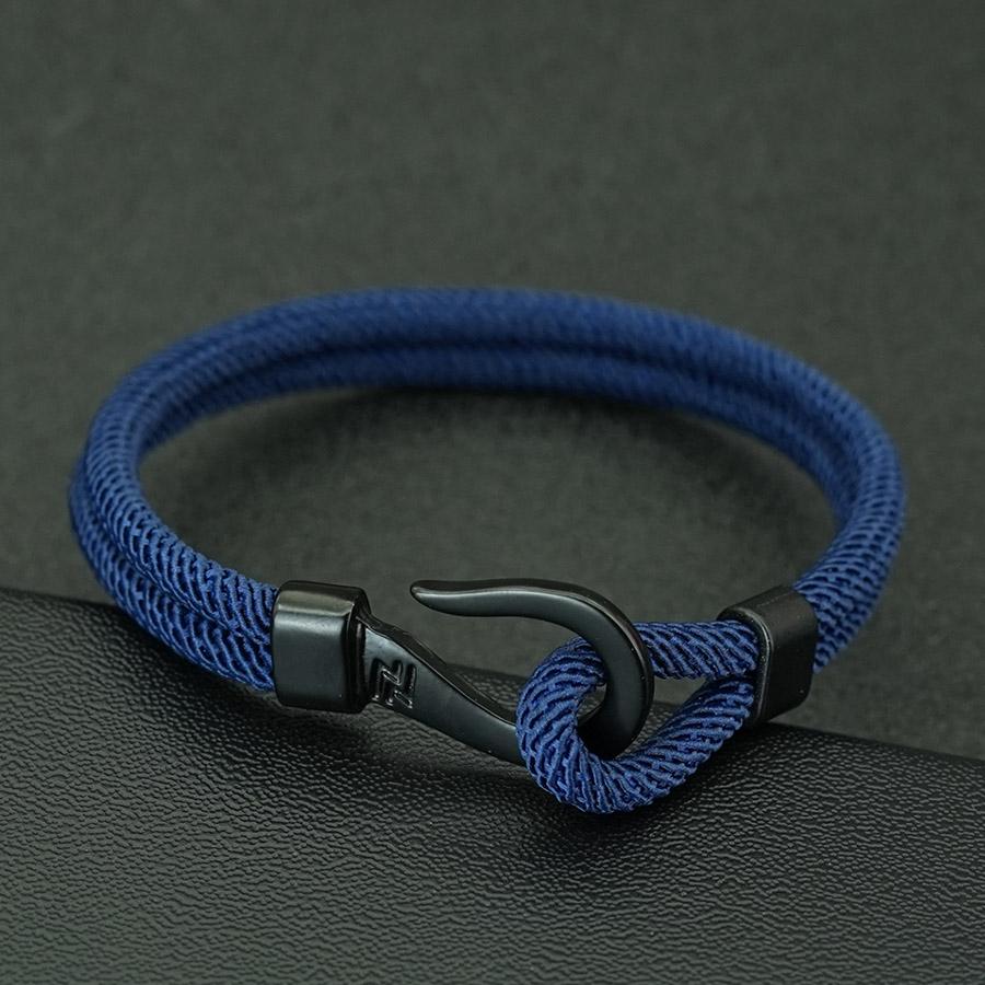 Noter Stylish Fishhook Bracelet Men 7 Colors Available Grade A 4mm String Street Hiphop Riding Sports Sweat Absorbent Braslet