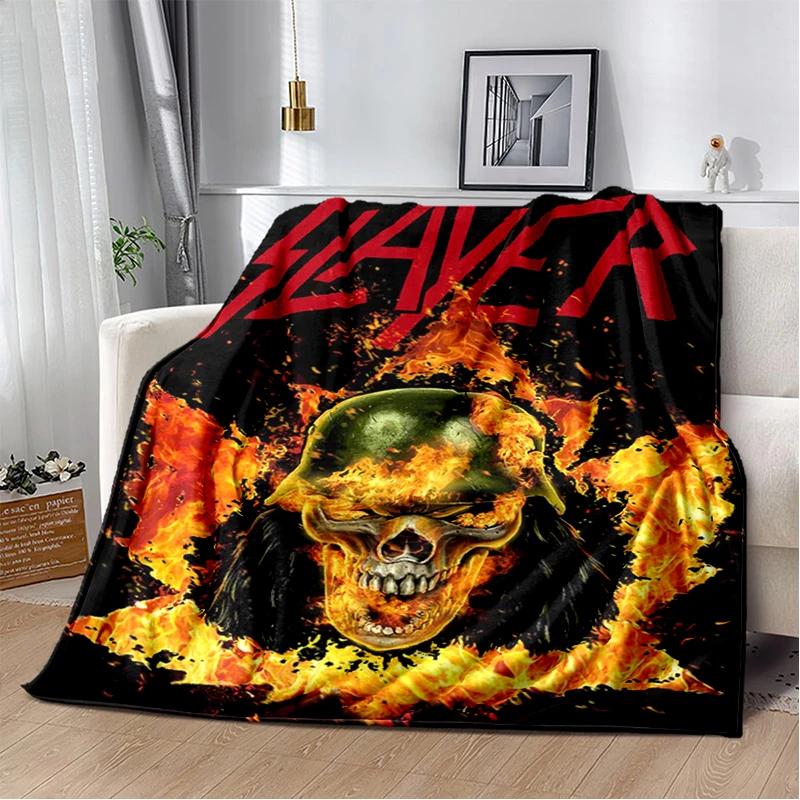 29 Style Slayer Heavy Metal Rcck Band Sign Blanket,Soft Throw Blanket for Home Bedroom Bed Sofa Travel Cover Kid Gift