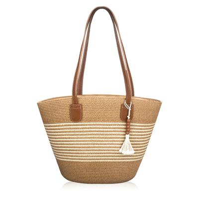 Boshiho Straw-Woven Tote Bag, Stylish SpringSummer Bag, A4 Size, Large Capacity, Lightweight, Handbag, Travel, Beach, Fireworks Festival, Commuting,