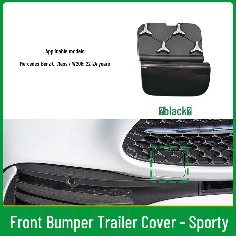 Mercedes-Benz C-Class W206 Front Bumper Star Pattern Tow Hook Cover 2068850402