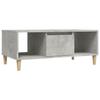 821064 vidaXL Table basse Gris béton 90x50x36,5 cm Bois d'ingénierie