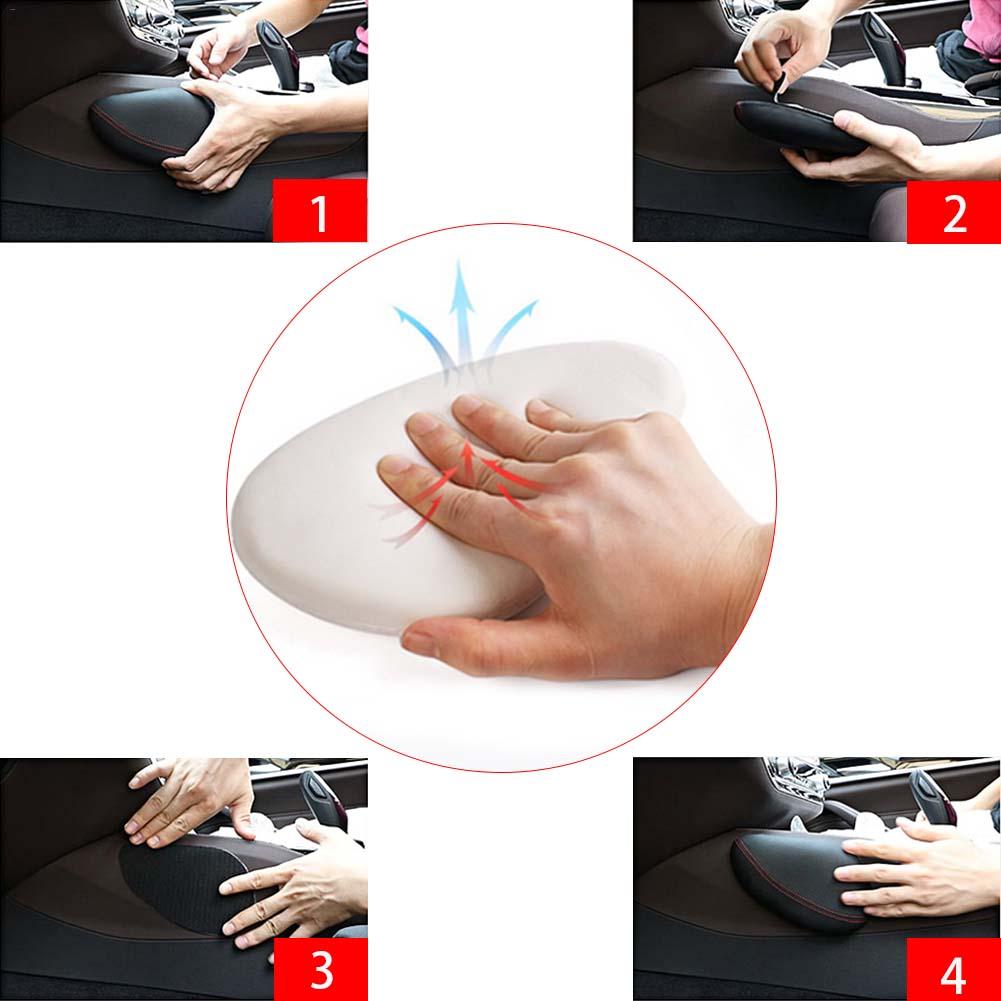 Car Foot Support Pillow Leg Support Car Seat Cushion Leather Leg Cushion Knee Pad Thigh Support Pillow Interior Car Accessories