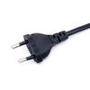 Multi-Standard Power Cord: EU, US, JP, and National Standards, with German Dual-Round Plug; for Table Lamp or Shaver AC Adapter.
