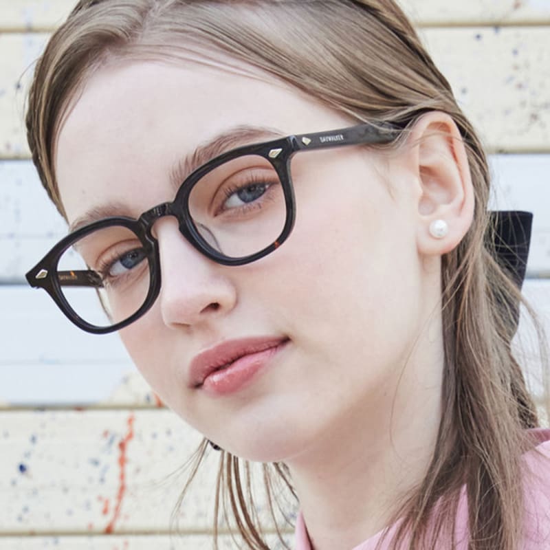 

DAYWALKER Zeiss Lens Unisex Blue Light Blocking Horn-Rimmed Glasses LEO C4A LEO C4A