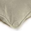 Coussin en velours beige clair 60x40