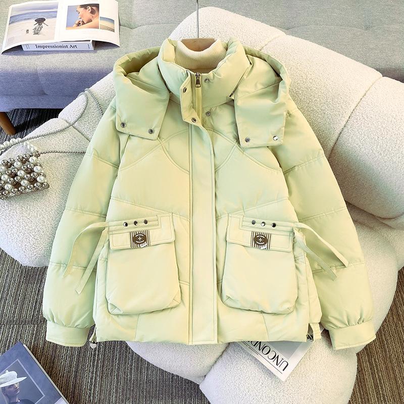 Winter new fattened large size short down cotton-padded clothes women's loose cotton-padded clothes thickened cotton-padded jackets trendy jackets