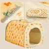 Cat Bed Cave Pet Bed House Ultra Soft Large Capacity Non Slip Soft Semi-Closed Cozy Pet Tent Bed With Removable Cushion Pillow