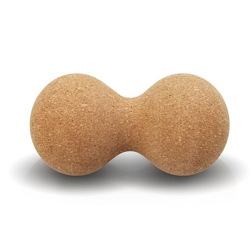 Cork Massage Ball Myofascial Release Yoga Fitness Deep Tissue Therapy 120x240mm Peanut Shape