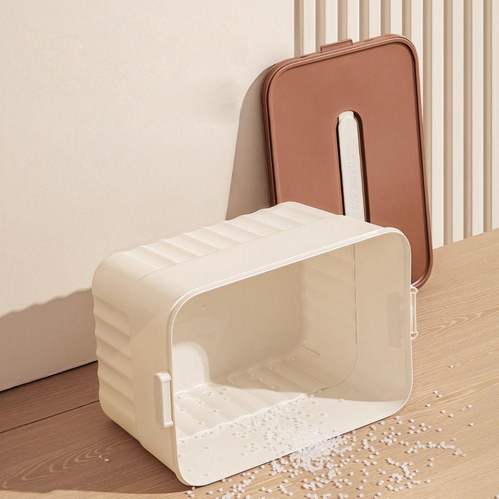 With Cover Organizing Box Plastic Clothing Desktop Box New Toy Storage Case  Home Toy and Snack