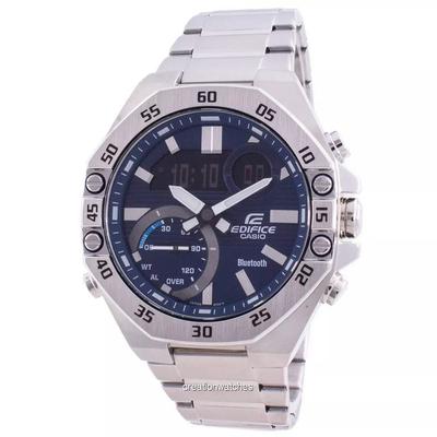 Edifice World Time Mobile Link ECB-10D-2A ECB10D-2 100M Erkek Kol Saati
