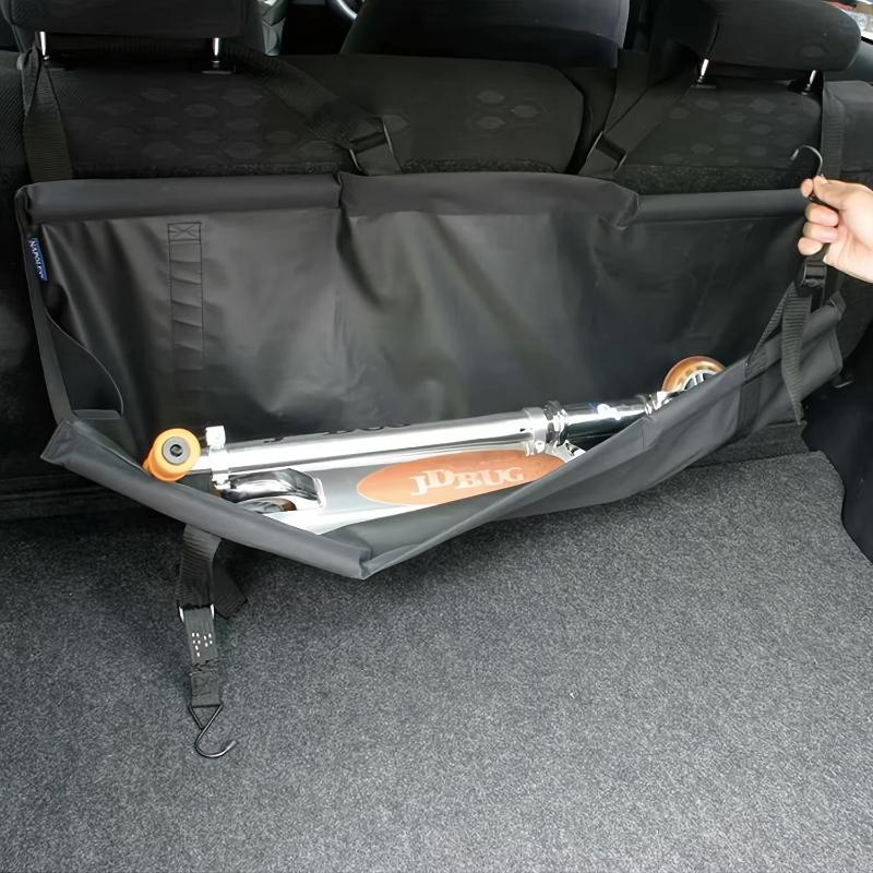 Anti-Scratch Car Trunk Organizer High Capacity Adjustable Backseat Storage Holder for Van SUV Daily Commute